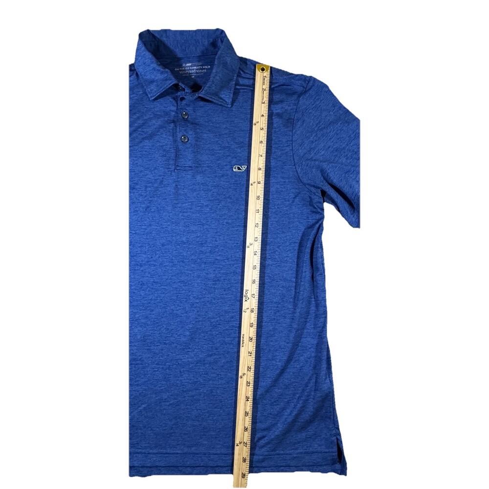 Vineyard Vines Mens Blue On-The-Go Sankaty Polo Short sleeve Shirt Size M - Picture 6 of 13